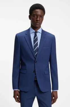 Two-piece extra-slim-fit suit in checked twill