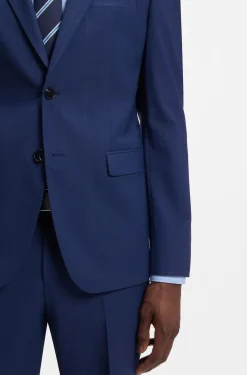Two-piece extra-slim-fit suit in checked twill