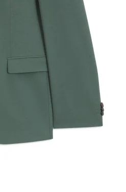 Two-piece extra-slim-fit suit in wool-blend poplin