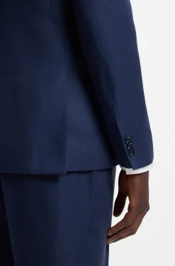 Two-piece extra-slim-fit suit in linen twill