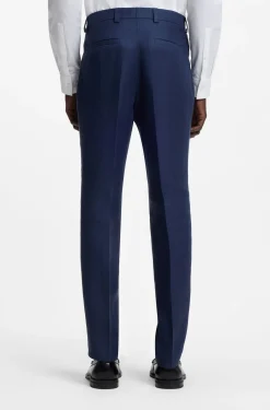 Two-piece extra-slim-fit suit in linen twill