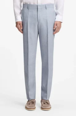Two-piece regular-fit suit in checked fabric