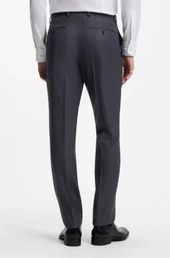 Two-piece regular-fit suit in Italian virgin wool
