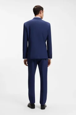 Two-piece regular-fit suit in stretch wool
