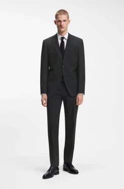 Two-piece regular-fit suit in stretch wool