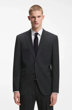 Two-piece regular-fit suit in stretch wool