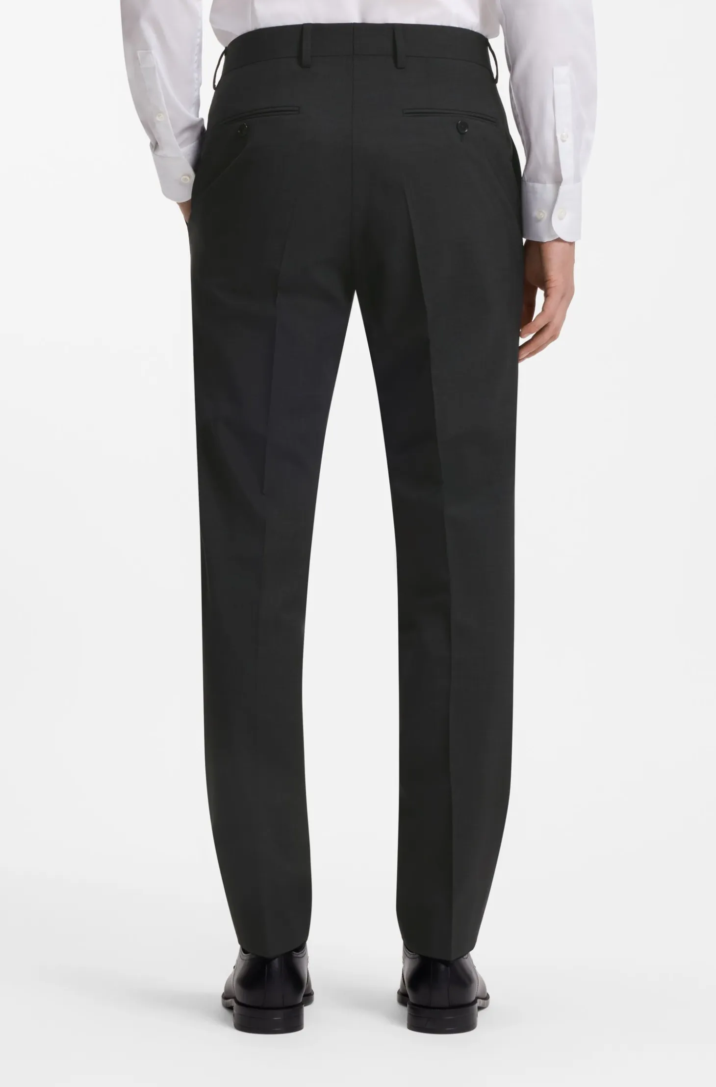 Two-piece regular-fit suit in stretch wool