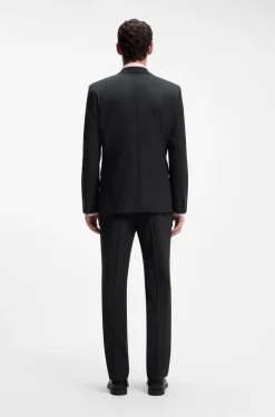 Two-piece regular-fit suit in stretch wool