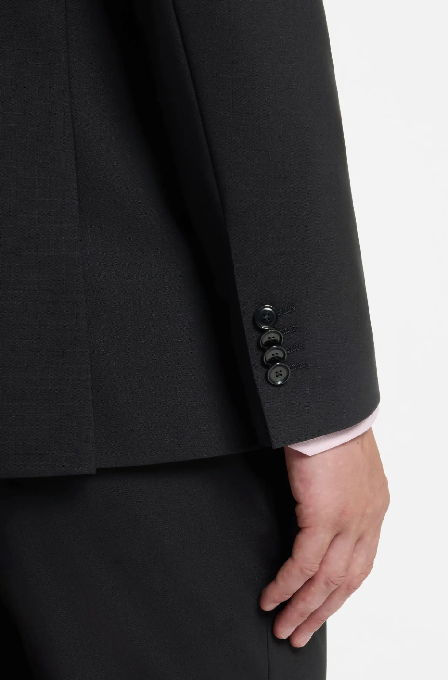 Two-piece regular-fit suit in stretch wool