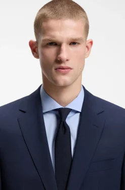 Two-piece regular-fit suit in stretch wool