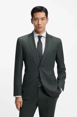 Two-piece regular-fit suit in stretch cloth