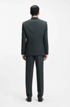 Two-piece regular-fit suit in stretch cloth