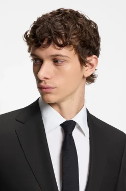 Two-piece regular-fit suit in stretch cloth