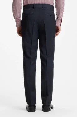 Two-piece regular-fit suit in virgin wool