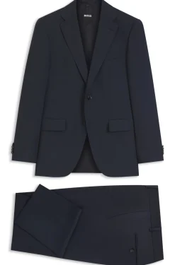 Two-piece regular-fit suit in virgin wool