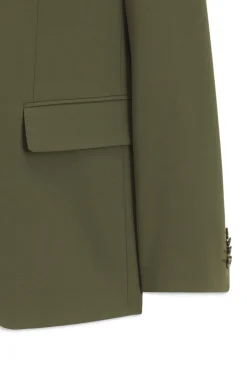 Two-piece slim-fit suit in a stretch wool blend