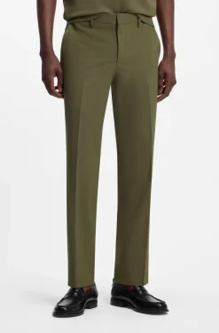 Two-piece slim-fit suit in a stretch wool blend