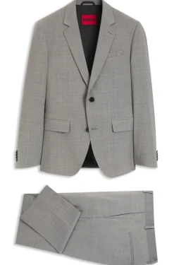 Two-piece slim-fit suit in a wool blend