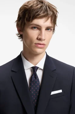 Two-piece slim-fit suit in a wool blend