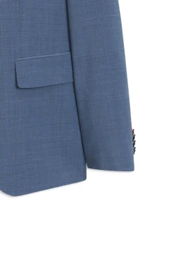 Two-piece slim-fit suit in a wool blend