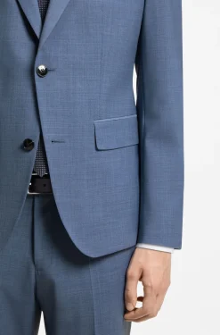 Two-piece slim-fit suit in a wool blend