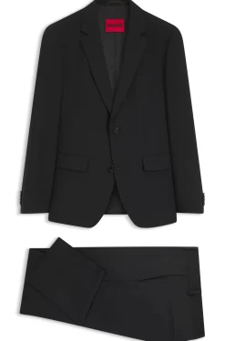 Two-piece slim-fit suit in a wool blend
