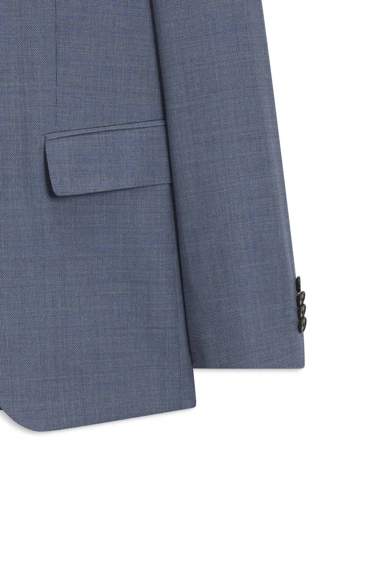 Two-piece slim-fit suit in patterned stretch wool