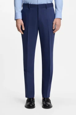 Two-piece slim-fit suit in performance-stretch twill