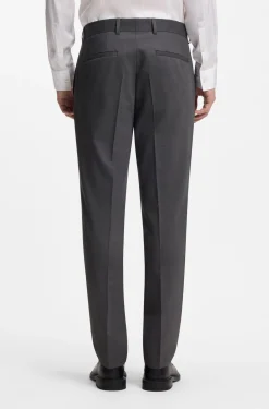 Two-piece slim-fit suit in performance-stretch twill
