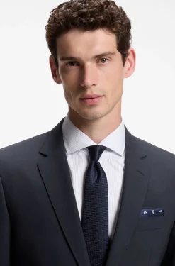 Two-piece slim-fit suit in stretch wool