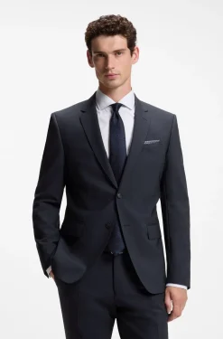 Two-piece slim-fit suit in stretch wool