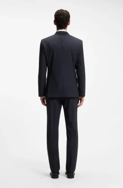 Two-piece slim-fit suit in stretch wool