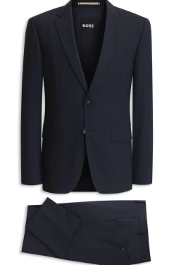 Two-piece slim-fit suit in stretch wool