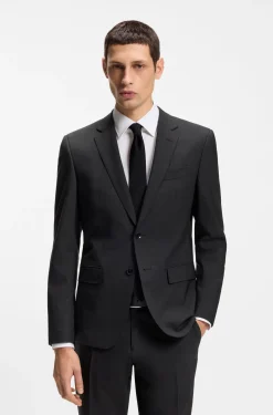 Two-piece slim-fit suit in stretch wool