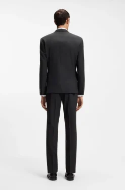 Two-piece slim-fit suit in stretch wool