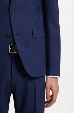 Two-piece slim-fit suit in stretch wool