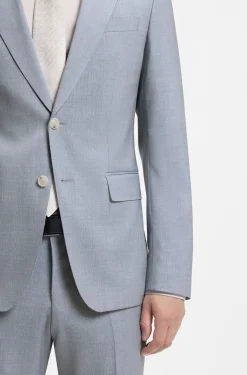 Two-piece slim-fit suit in virgin wool