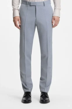 Two-piece slim-fit suit in virgin wool
