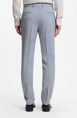 Two-piece slim-fit suit in virgin wool