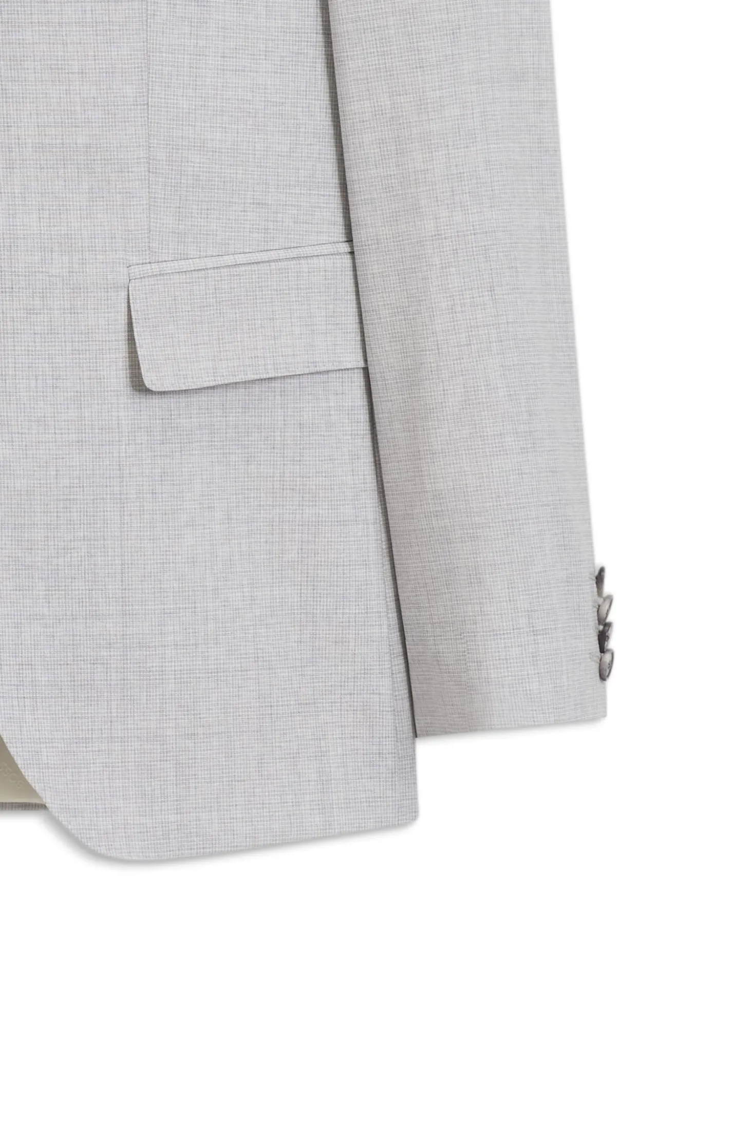 Two-piece slim-fit suit in virgin wool