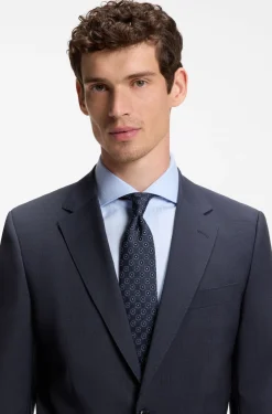 Two-piece slim-fit suit in virgin wool