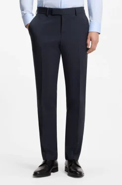 Two-piece slim-fit suit in virgin wool