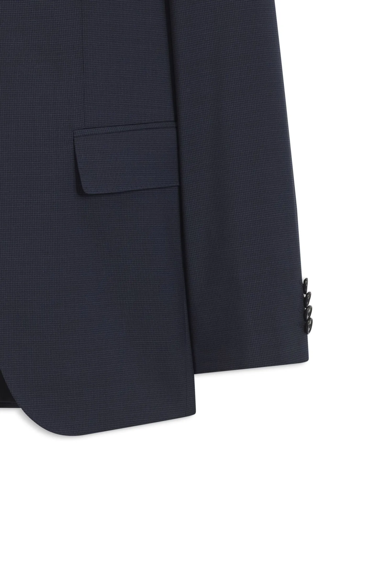 Two-piece slim-fit suit in virgin wool