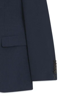 Two-piece slim-fit suit in wool and silk