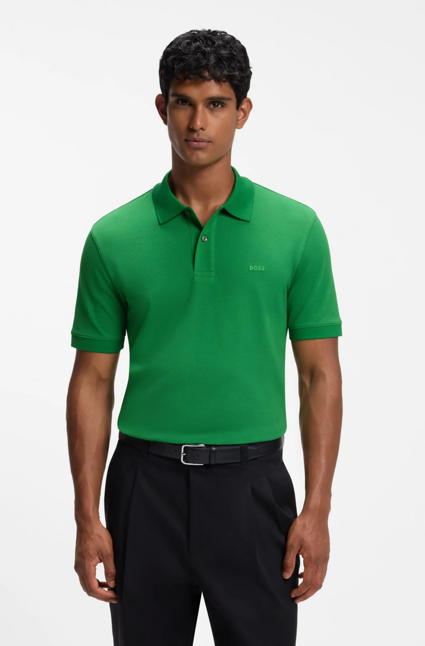 Versatile polo shirt in soft cotton