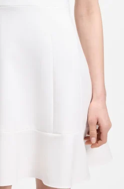 V-neck dress with seaming details