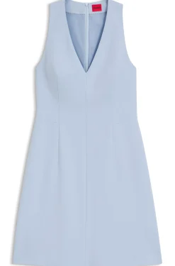 V-neck dress with seaming details