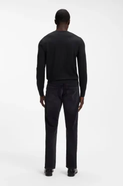 V-neck sweater in extra-fine merino wool