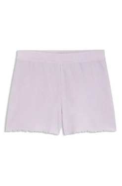 Waffle-structure pyjama shorts in a cotton blend