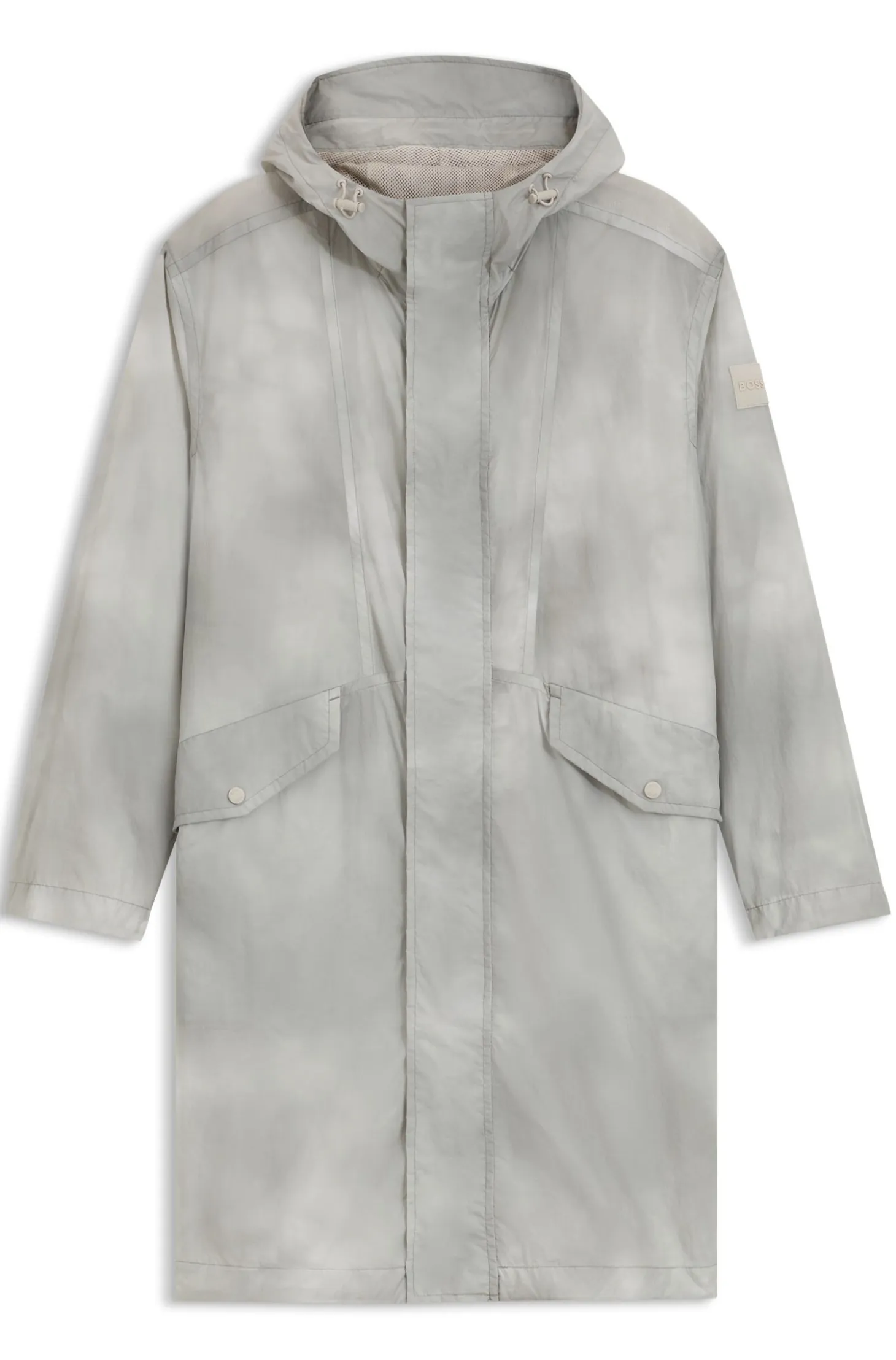 Waterproof jacket with digital print